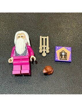 LEGO Albus Dumbledore 30435 Magenta Robe hp350 Harry Potter Minifigure New